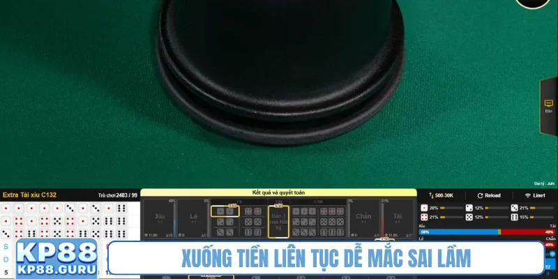 Xuống tiền liên tục dễ mắc sai lầm